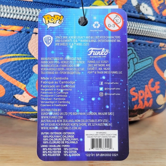 Funko PoP Space Jam Mini Backpack A New Legacy Looney Tunes Squad School Bag NWT - Picture 12 of 12